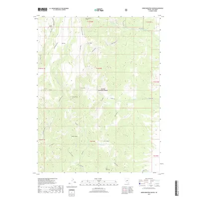 2018 Map of Green Monster Canyon, 2018 Print
