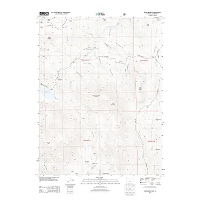 2013 Map of Green Mountain, 2013 Print