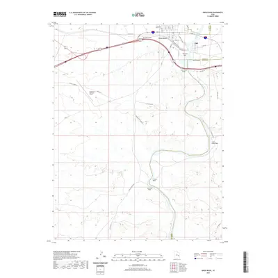 2020 Map of Green River, 2020 Print