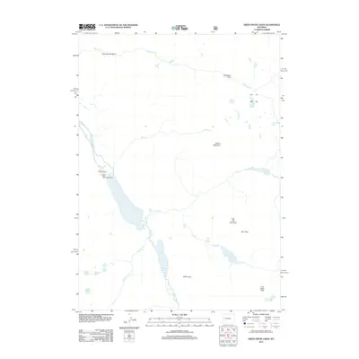 2012 Map of Green River Lakes, 2012 Print