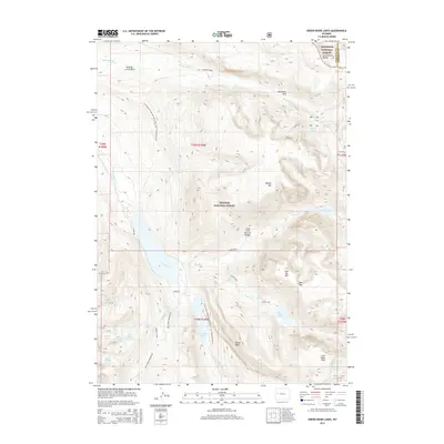 2015 Map of Green River Lakes, 2015 Print