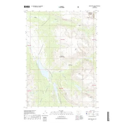 2017 Map of Green River Lakes, 2017 Print