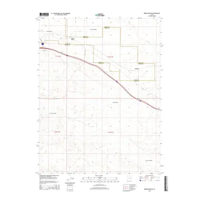 2014 Map of Green River NE, 2014 Print