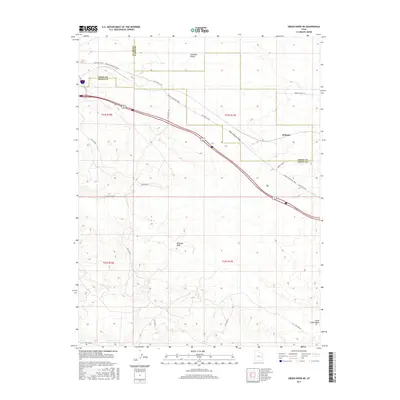 2017 Map of Green River NE, 2017 Print