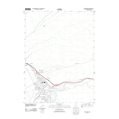 2012 Map of Green River, 2012 Print
