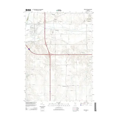 2015 Map of Green Rock, 2015 Print