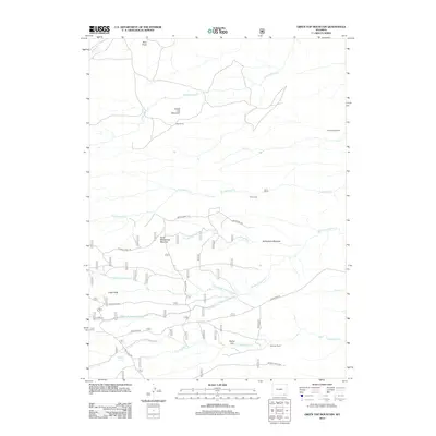 2012 Map of Green Top Mountain, 2012 Print
