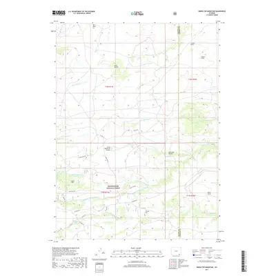 2017 Map of Green Top Mountain, 2017 Print