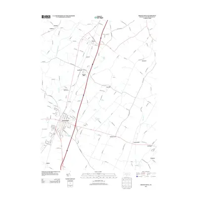 2013 Map of Greencastle, 2013 Print