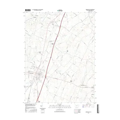2016 Map of Greencastle, 2016 Print