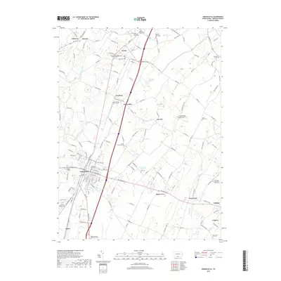 2019 Map of Greencastle, 2019 Print