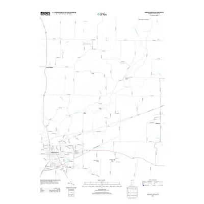 2013 Map of Greencastle, 2013 Print