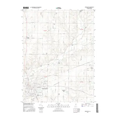 2016 Map of Greencastle, 2016 Print
