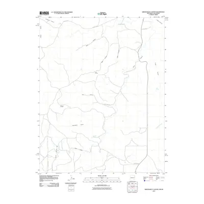 2010 Map of Greendailey Canyon, 2010 Print