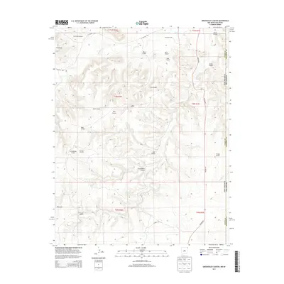 2013 Map of Greendailey Canyon, 2013 Print