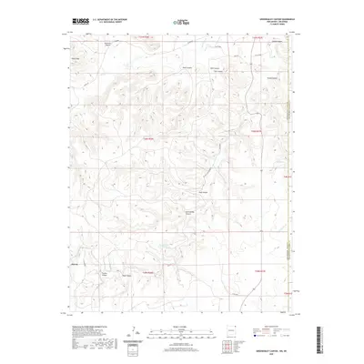 2020 Map of Greendailey Canyon, 2020 Print