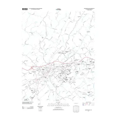2013 Map of Greeneville, 2013 Print