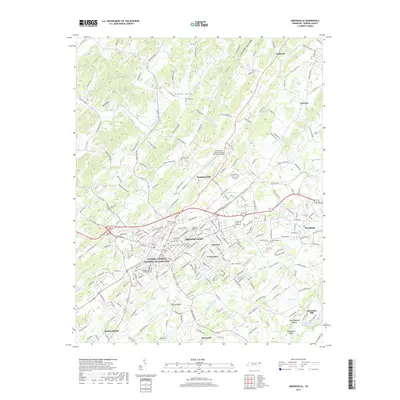 2019 Map of Greeneville, 2019 Print