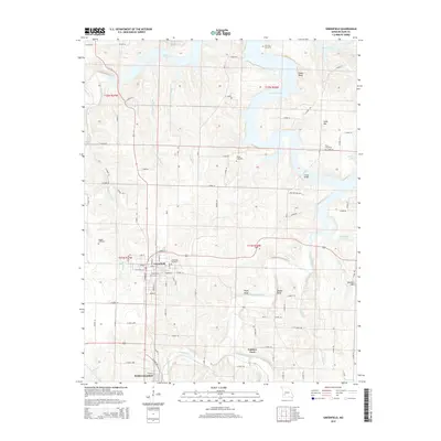 2015 Map of Greenfield, 2015 Print