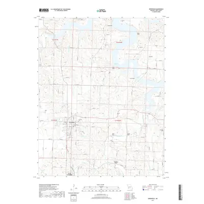2017 Map of Greenfield, 2017 Print