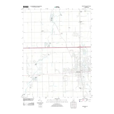 2010 Map of Greenfield, 2010 Print