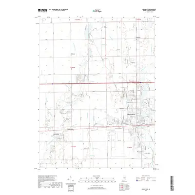 2019 Map of Greenfield, 2019 Print
