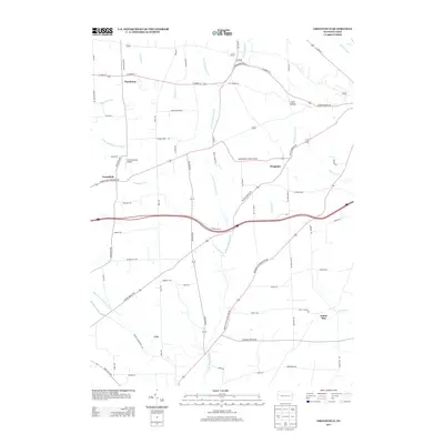 2013 Map of Greenfield, 2013 Print