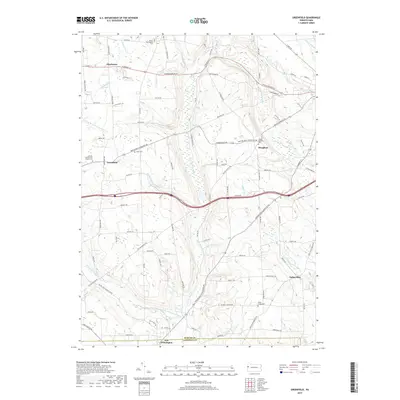 2019 Map of Greenfield, 2019 Print