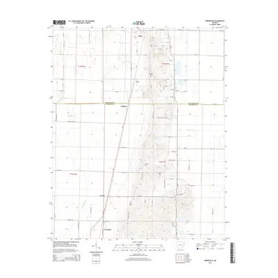 2014 Map of Greenfield, 2014 Print