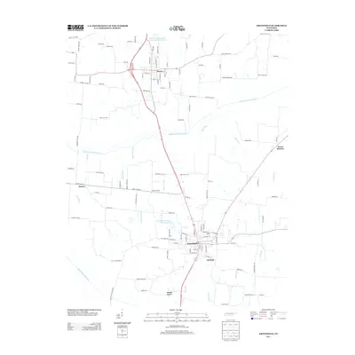 2013 Map of Greenfield, 2013 Print