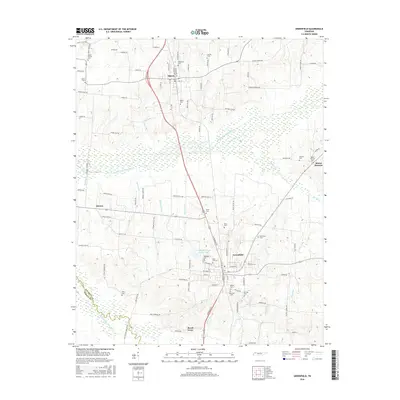 2016 Map of Greenfield, 2016 Print
