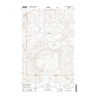 2014 Map of Greenhorn Buttes, 2014 Print
