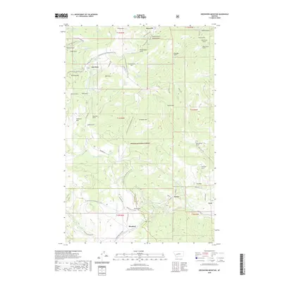 2020 Map of Greenhorn Mountain, 2020 Print