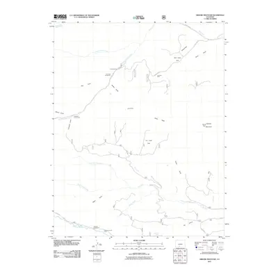 2011 Map of Greenie Mountain, 2011 Print