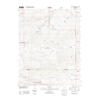 2013 Map of Greenie Mountain, 2013 Print