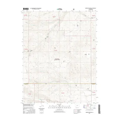 2016 Map of Greenie Mountain, 2016 Print