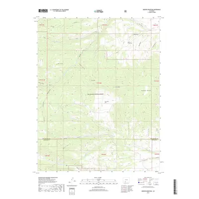 2019 Map of Greenie Mountain, 2019 Print