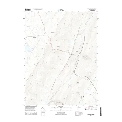 2014 Map of Greenland Gap, 2014 Print
