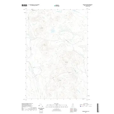 2021 Map of Greenlaw Pond, 2021 Print