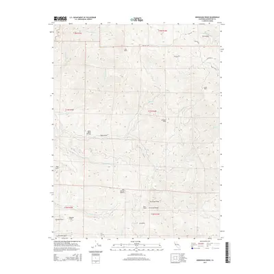 2015 Map of Greenough Ridge, 2015 Print