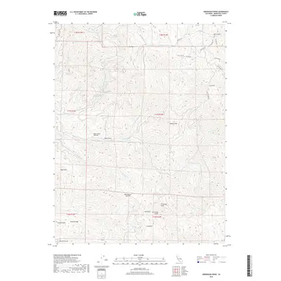 2018 Map of Greenough Ridge, 2018 Print