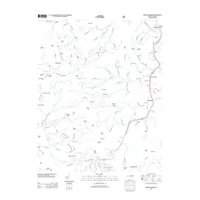 2013 Map of Greens Creek, 2013 Print