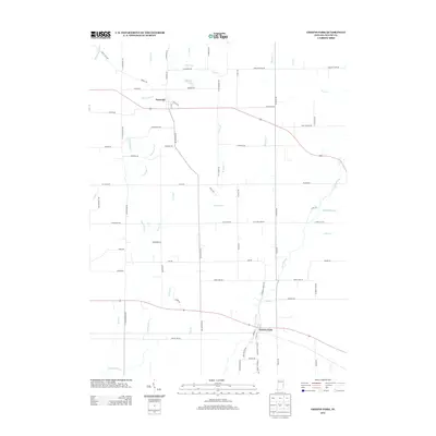 2013 Map of Greens Fork, 2013 Print