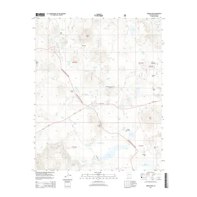 2014 Map of Greens Peak, 2014 Print