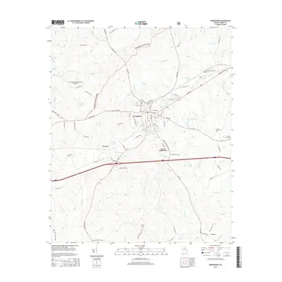 2014 Map of Greensboro, 2014 Print