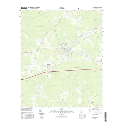 2017 Map of Greensboro, 2017 Print