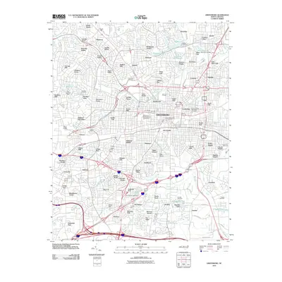 2010 Map of Greensboro, 2010 Print