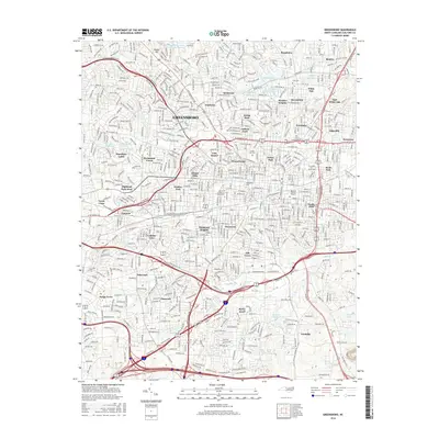 2016 Map of Greensboro, 2016 Print