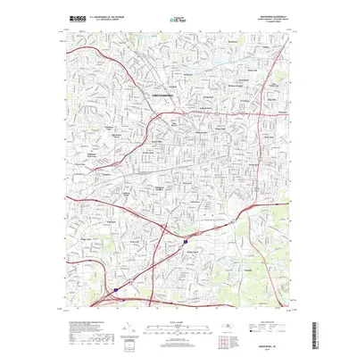 2019 Map of Greensboro, 2019 Print