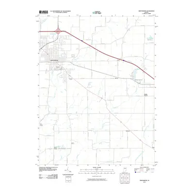 2010 Map of Greensburg, 2010 Print